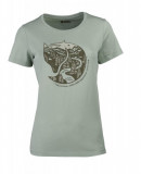  - Dámské triko Fjällräven Arctic Fox Print v 2 barvách Sage zelená / S