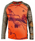  - Tričko s dlouhým rukávem Somlys Oranžová kamufláž-lesní kamufláž / XL