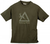 - Tričko Hubertus POZOR WILD ! olivová / M