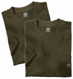  - Tradiční bavorská trička, 2 balení, barva olivová. Velikost S. olivová / XL